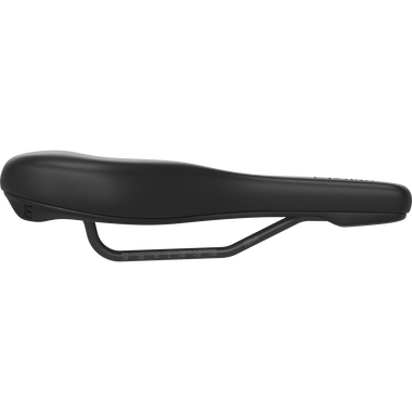 SQlab 601 ERGOLUX bike saddle 16cm in black, side view