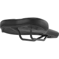 SQlab 601 ERGOLUX bike saddle 16cm in black, three-quarter underside view