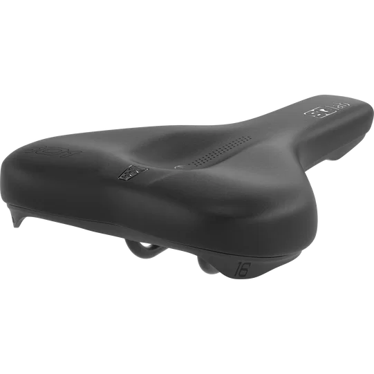 SQlab 601 ERGOLUX bike saddle 16cm in black