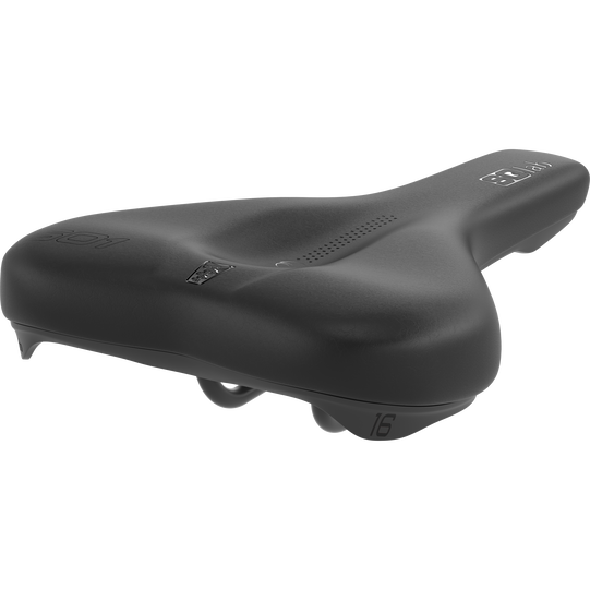 SQlab 601 ERGOLUX bike saddle 16cm in black