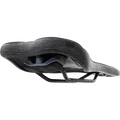 SQlab 6OX Infinergy ERGOWAVE active MTB saddle in charcoal black, side view