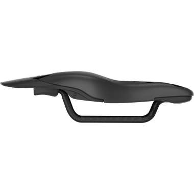 SQlab 613 ERGOWAVE R ltd. Team Carbon triathlon saddle in matte black, side profile