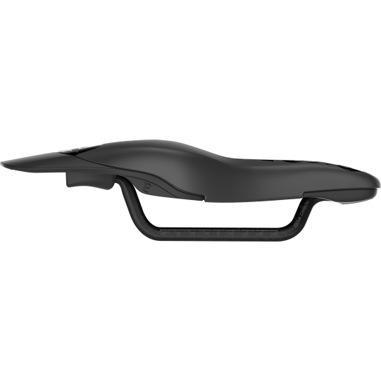 SQlab 613 ERGOWAVE R ltd. Team Carbon triathlon saddle in matte black, side profile