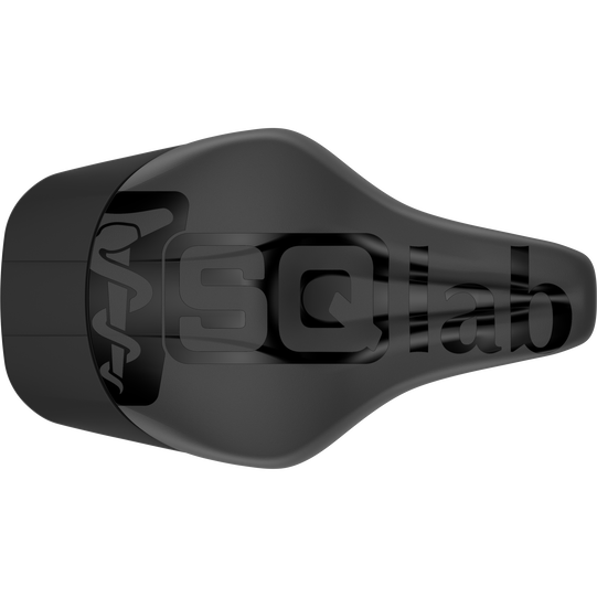 SQlab 613 ERGOWAVE® R ltd. Team Carbon triathlon saddle in matte black, top view