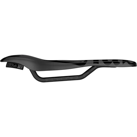 SQlab 612 ERGOWAVE R ltd. Team Carbon Rennradsattel in schwarz, Seitenansicht
