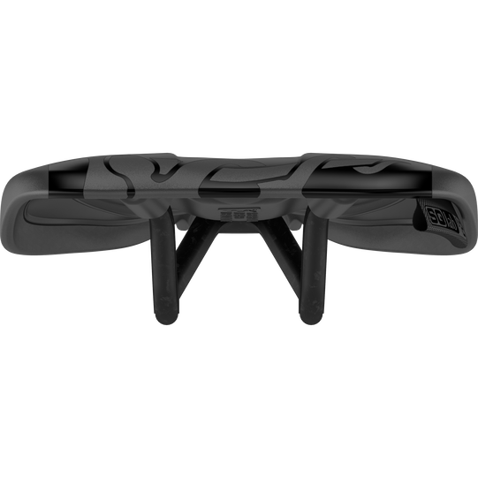 SQlab 612 ERGOWAVE R ltd. Team Carbon road bike saddle in black with carbon rails