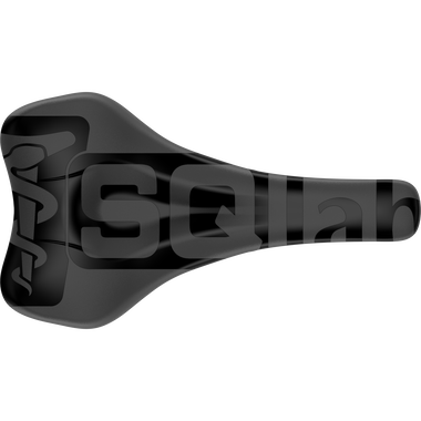 SQlab 612 ERGOWAVE R ltd. Team Carbon road bike saddle in black, top view