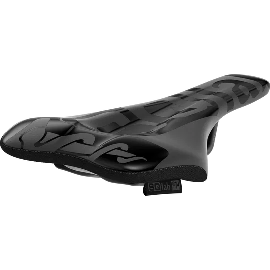 SQlab 611 ERGOWAVE active 2.1 ltd. Team mountain bike saddle in black with embossed graphic design