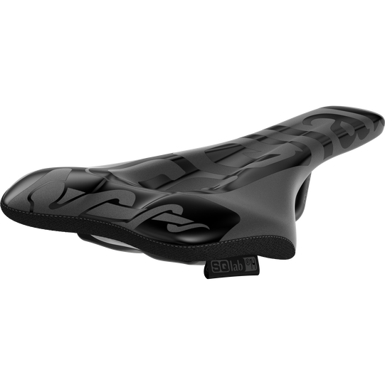 SQlab 611 ERGOWAVE active 2.1 ltd. Team Mountainbike-Sattel in schwarz mit geprägtem Grafik-Design