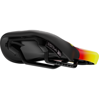 SQlab 6½ ERGOWAVE kids bike saddle Flames design in black, yellow and red