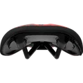 SQlab 6½ ERGOWAVE Racing kids saddle in black and red rear view with rails