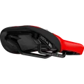 SQlab 6½ ERGOWAVE Racing kids saddle 9cm in black and red, underside view