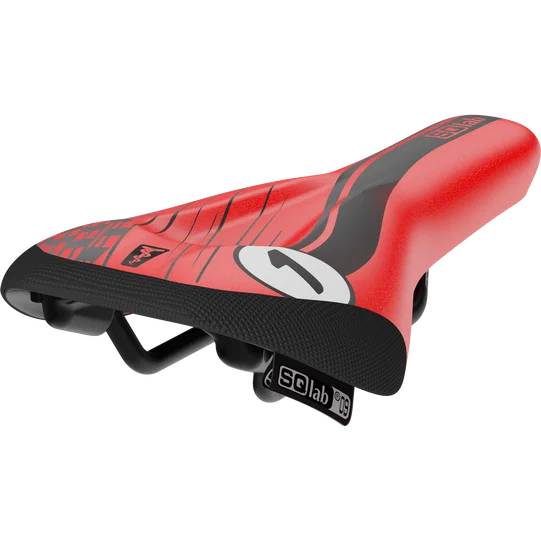SQlab 6½ ERGOWAVE Racing kids bike saddle in red and black