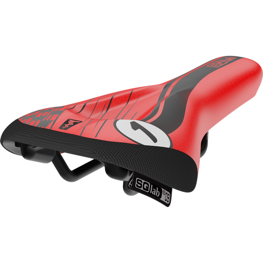 SQlab 6½ ERGOWAVE Racing kids bike saddle in red and black