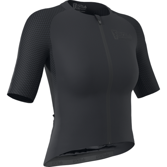 SQlab Jersey ONE12 Damen Radtrikot in charcoal schwarz für den Rennradsport