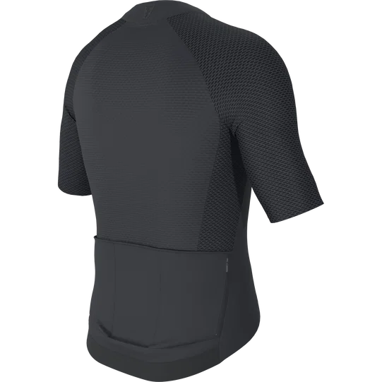 SQlab ONE12 unisex cycling jersey in charcoal black with back pockets for road cycling