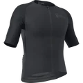 SQlab Jersey ONE12 cycling jersey in charcoal black with mesh sleeves and half-zip for road cycling