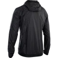 SQlab Logo Wind unisex cycling windbreaker jacket in black with hood, rear view