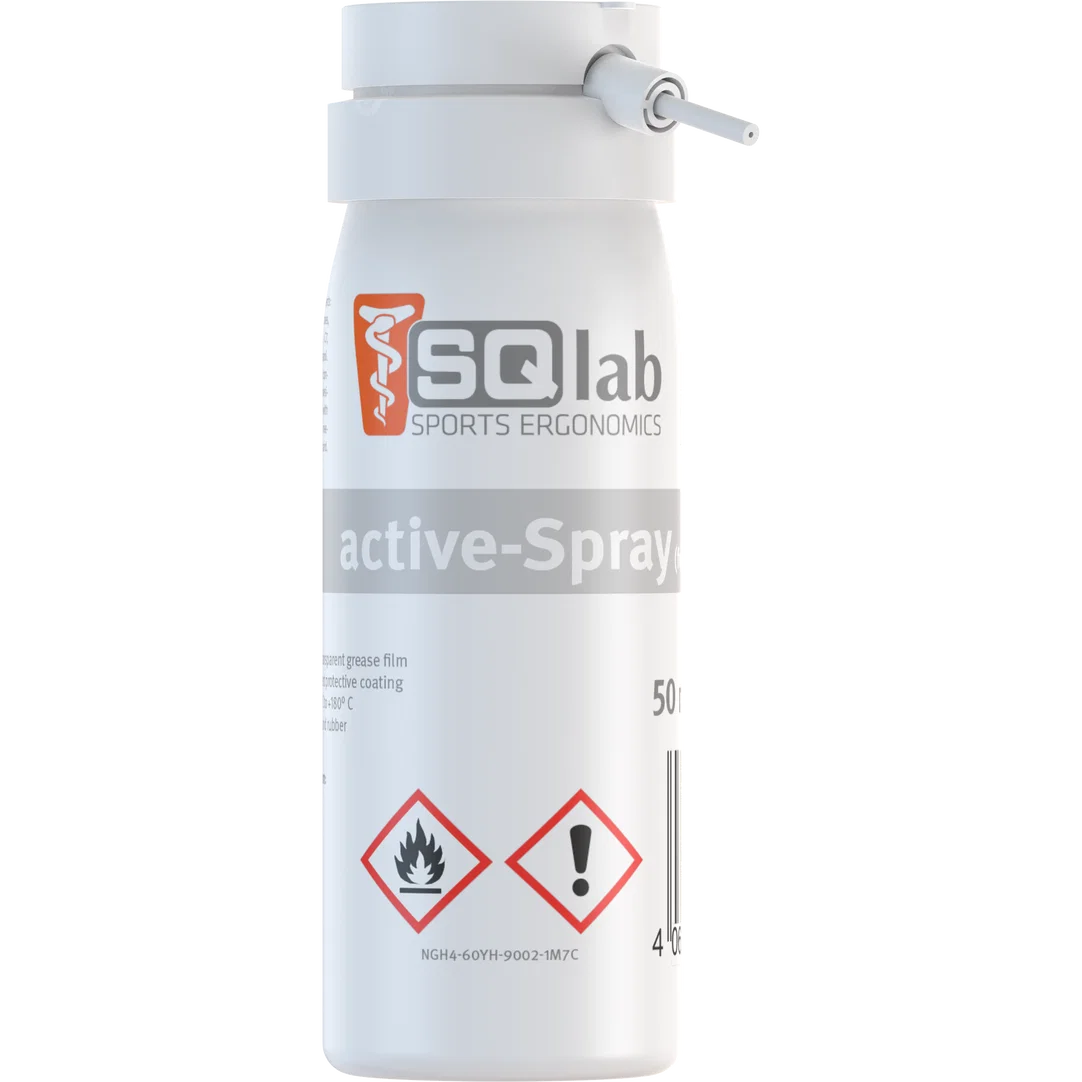 SQlab active-Spray maintenance spray 50 ml in white and light grey