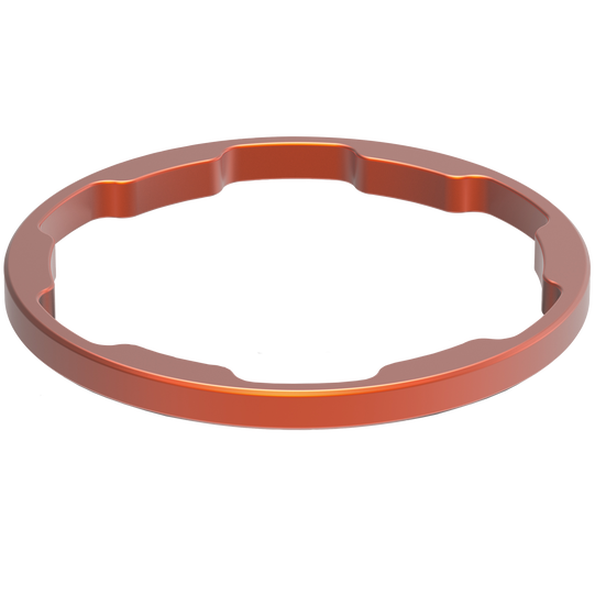 SQlab Spacer Set 1 1/8" Steuersatz-Spacer in orange, Aluminium, 2,5–10 mm Höhen