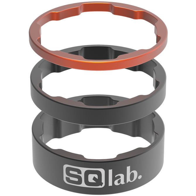Spacer Set 1 1/8" - 900 black - 2.5x5x10mm