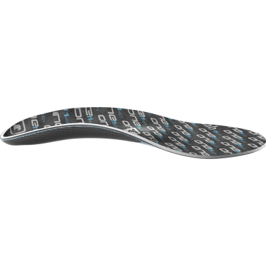 SQlab ONE11 high cycling insole in dark charcoal with blue pattern