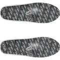 SQlab ONE11 high cycling insoles in dark grey with all-over logo print, pair top view