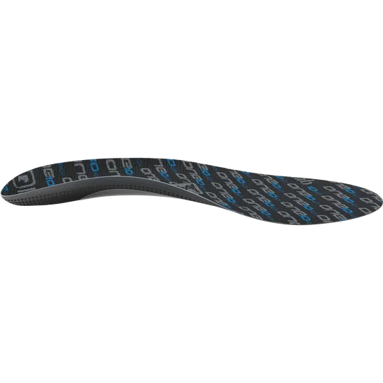 SQlab ONE10 cycling insole in dark charcoal and blue with arch support