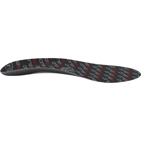 SQlab ONE10 low cycling insole in black, dark grey and red