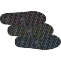 SQlab ONE10 cycling insoles in charcoal with all-over branded print, set of three