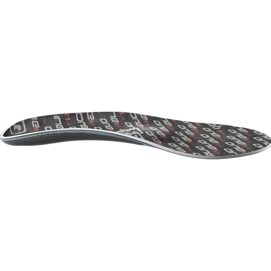SQlab ONE11 low cycling insole in dark charcoal with arch support and heel brace
