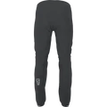 SQlab ONE10 long cycling pants unisex in charcoal black for mountain biking and trail riding – back view
