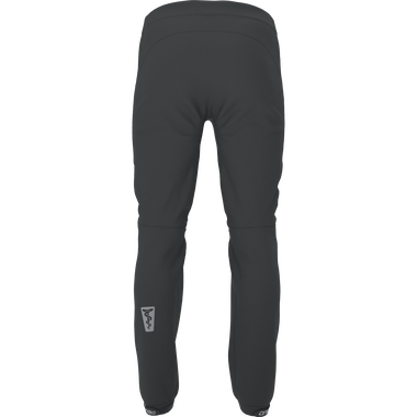 SQlab ONE10 lange Fahrradhose unisex in charcoal schwarz für Mountainbike und Trail – Rückansicht
