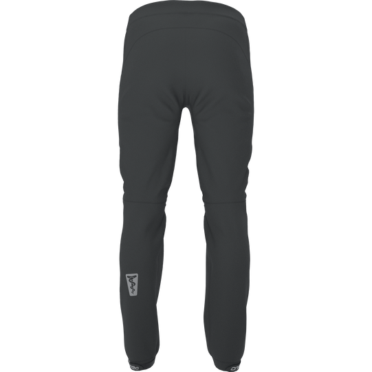 SQlab ONE10 lange Fahrradhose unisex in charcoal schwarz für Mountainbike und Trail – Rückansicht