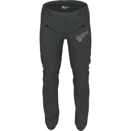 SQlab ONE10 lange Fahrradhose unisex in schwarz mit verstärkten Knien für MTB und Trail