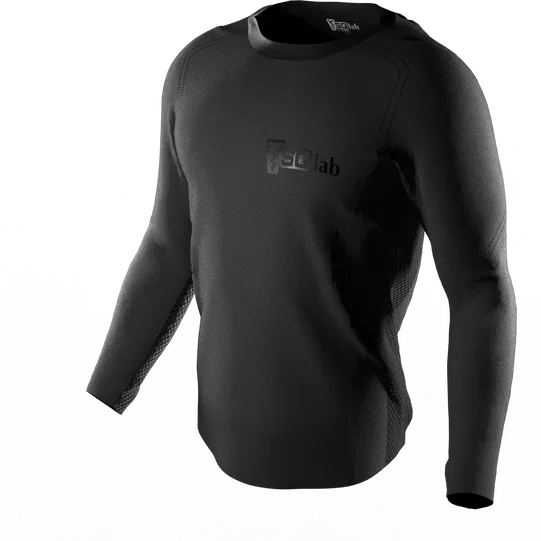 SQlab ONE OX unisex long-sleeve MTB cycling jersey in black for mountain biking