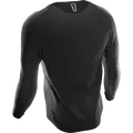 SQlab ONE OX long-sleeve MTB jersey in black back view with mesh ventilation zones for mountain biking