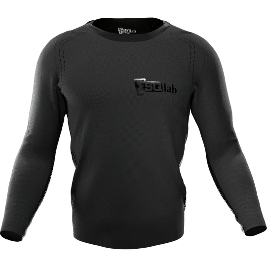 SQlab ONE OX long-sleeve MTB cycling jersey unisex in black for mountain biking