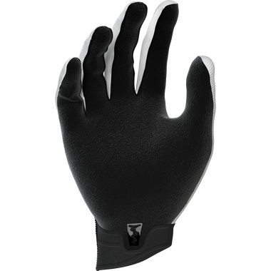 SQlab ONE11 full-finger cycling glove in black and white for mountain biking, palm view