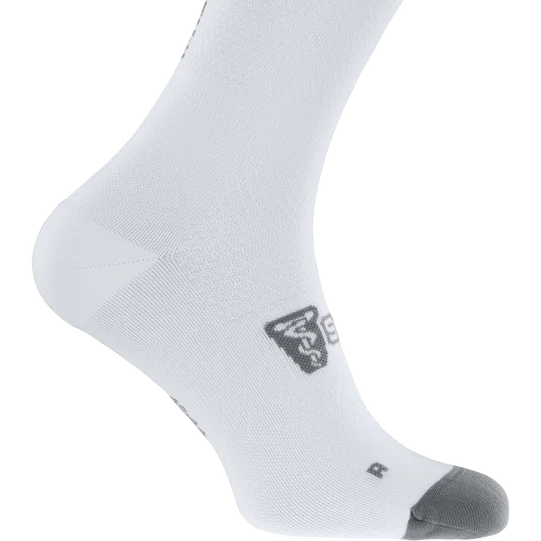 SQlab ONE12 Radsocken in weiß und grau für Rennrad