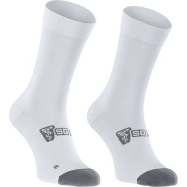SQlab ONE12 Radsocken unisex in weiß und grau für Rennrad