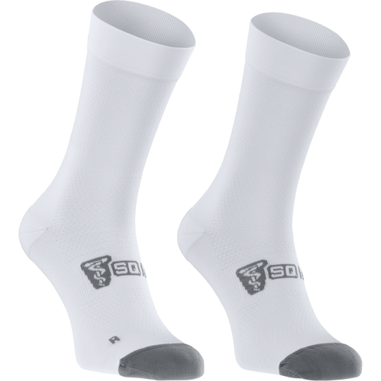 SQlab ONE12 Radsocken unisex in weiß und grau für Rennrad