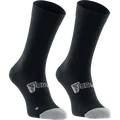 SQlab ONE11 2.0 unisex merino cycling socks in black and light grey for mountain biking