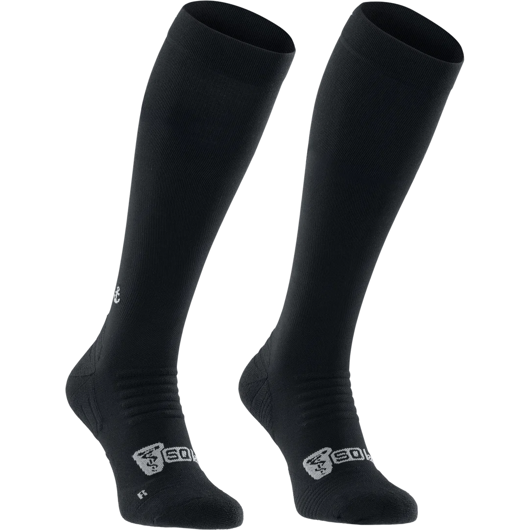 SQlab ONE OX knee-length cycling socks in black for mountain biking and enduro