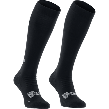 SQlab ONE OX Radsocken knielang in schwarz für Mountainbike und Enduro