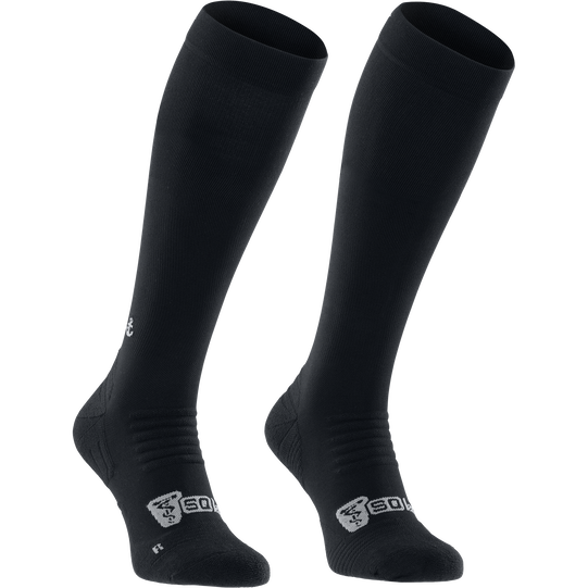 SQlab ONE OX Radsocken knielang in schwarz für Mountainbike und Enduro