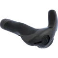 SQlab Stuby bicycle handlebar grip with bar end in black, three-quarter view
