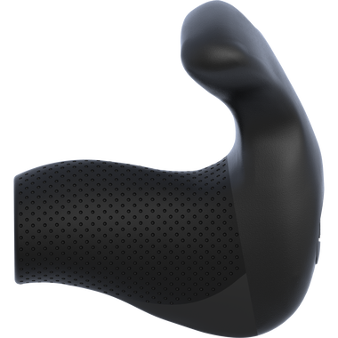 SQlab Stuby Short handlebar grip with short bar end in black, three-quarter view