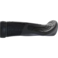 SQlab 702 ergonomischer Fahrradgriff in schwarz, Seitenansicht mit Handgelenkflügel und Klemmring