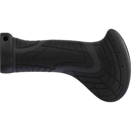 SQlab 702 Ergonomie-Fahrradgriff in schwarz mit großem Handballenflügel und Texturzonen